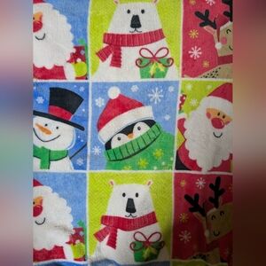 Holiday Time Santa Zoom Call Plush Throw Blanket 48" x 58", Travel